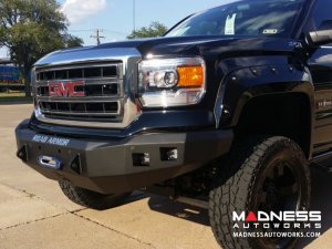 GMC Sierra 1500 Stealth Front Winch Bumper - Smittybilt XRC - Texture Black WARN M12000